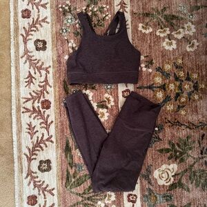 Vuori Heathered Purple Activewear Set